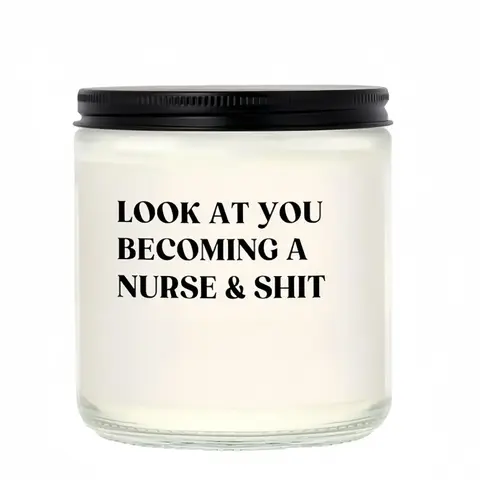 Nurse Gifts for Women Men, Nursing Student Gifts- Funny Nurse Candle- Nursing School, Nurses Christmas/Graduation/Birthday Gift, Cool LPN RN Gift for Nurses, Future/New Grad