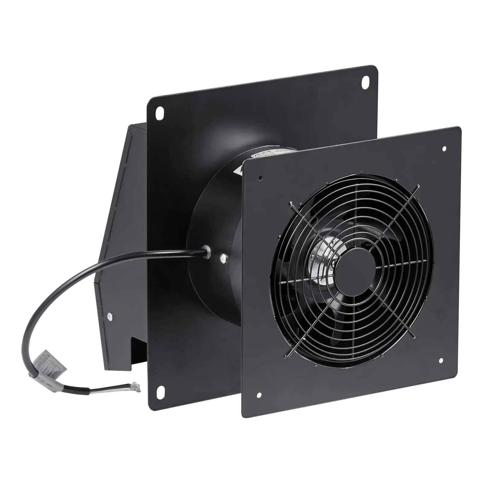 VEVOR 6-Inch Household Through-The-Wall Ventilation Fan, 205 CFM Exhaust Fan with High-Speed AC Motor for Multiple Room Types
