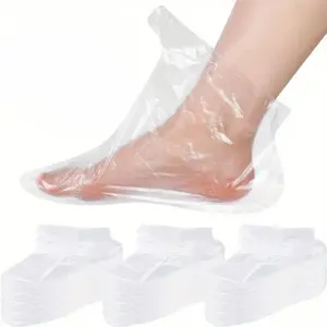 100-Piece Transparent Disposable Gloves Set​ – One-Size-Fits-Most Design for Kitchen, Salon, or Laboratory Tasks