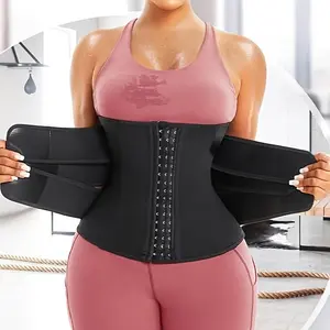 Women's Slimming Belt - Abdominal Control, Three-Button Closure Sauna Sweat Sports Tight Belt, Suitable for Fitness and Exercise