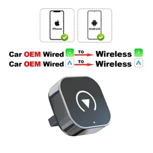Two-In-One Wireless/wired Carplay Adapter, Plug-And-Play, Apple Carplay Box, Android Auto Screen, Quick Connection, WiFi BT, Ota Upgrade