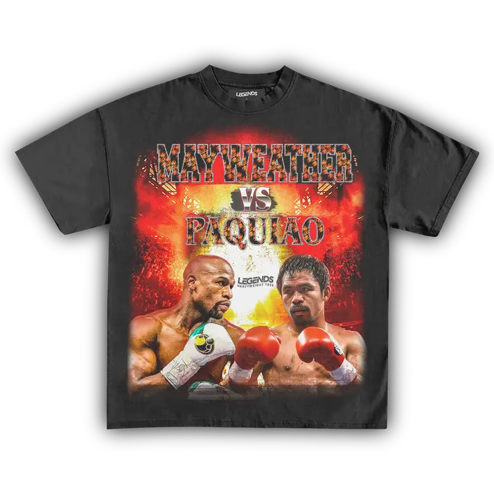 Mayweather vs Pacquiao Fight Tee – Boxing Superfight Retro Shirt