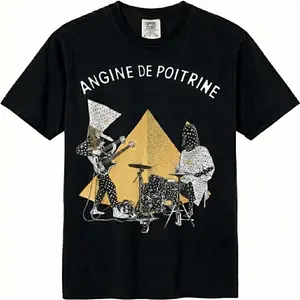 Angine de Poitrine Band Shirt Comfort Colors | Vintage Music Graphic Tee French Aesthetic Retro Shirt