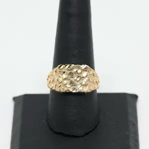 14K Gold Men’s Nugget Ring