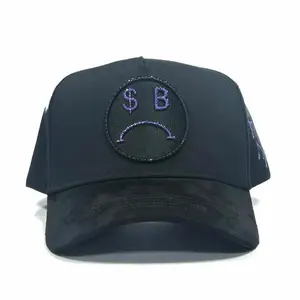 Sad Boys Rio Love Morado Nijayotehats Black Adjustable Visor Hat