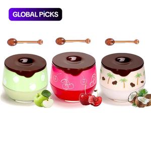 Unisex 3-Pack Lip Balm Set, Fruit Flavor, Long-Lasting Moisture, Perfect for Daily Use & Office, Valentine's Gift Idea