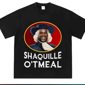 Shaquille Oatmeal Hilarious Meme Tee Trendy Streetwear For All Unisex Humor Apparel Casual Comfy Fit Crewneck Menswear
