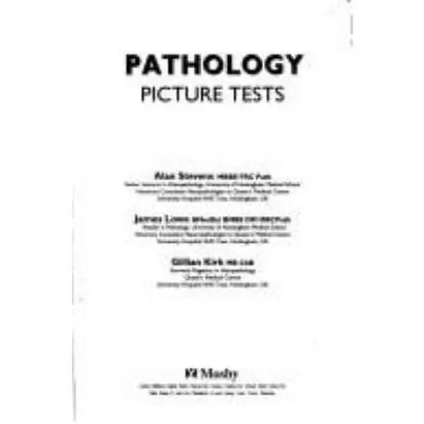 Good Used Pathology Picture Tests Book, Alan Stevens MBBS FRCPath, 2nd Ed., Paperback, 0.55 lbs