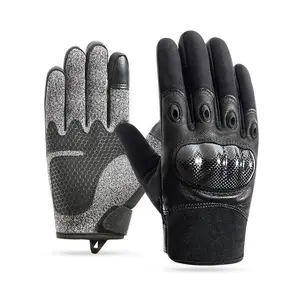 Tactical Gloves Hard Shell Full Finger Kevlar Cut-Resistant Military Training Security Anti-Slip Protective Gloves for Combat and Safety
