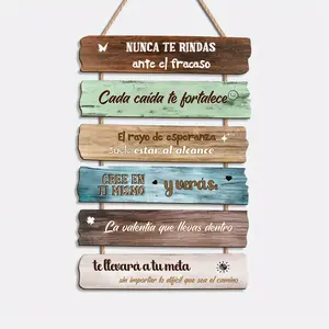 1pc Decorative Sign and Plaque with Inspirational, God Cares Motivational Wooden Hanging Plaque (Spanish), Easy to Hang, Home Decor, Wall Decor, Outdoor Decor, Halloween, Thanksgiving, Christmas Holiday Decoration, Birthday Gift.