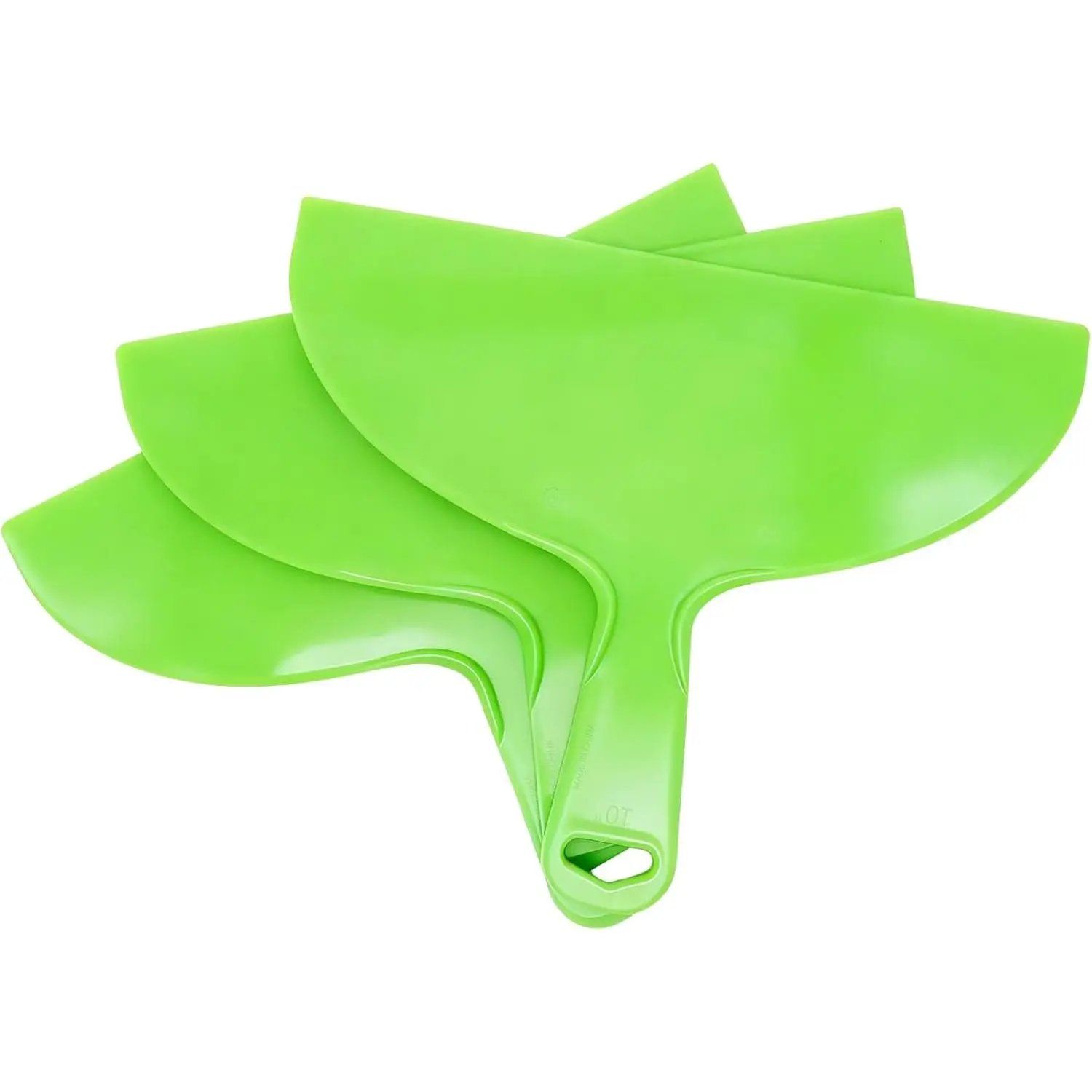 Putty Scraper 10" 3-Pack, Flexible Plastic  for Taping Drywall & Wall Repair, Value Pack Spreader for Spackling & Compound,  & Easy Clean, Green