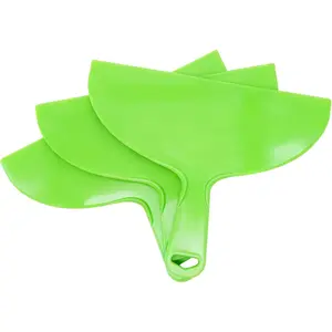 Putty Scraper 10" 3-Pack, Flexible Plastic  for Taping Drywall & Wall Repair, Value Pack Spreader for Spackling & Compound,  & Easy Clean, Green