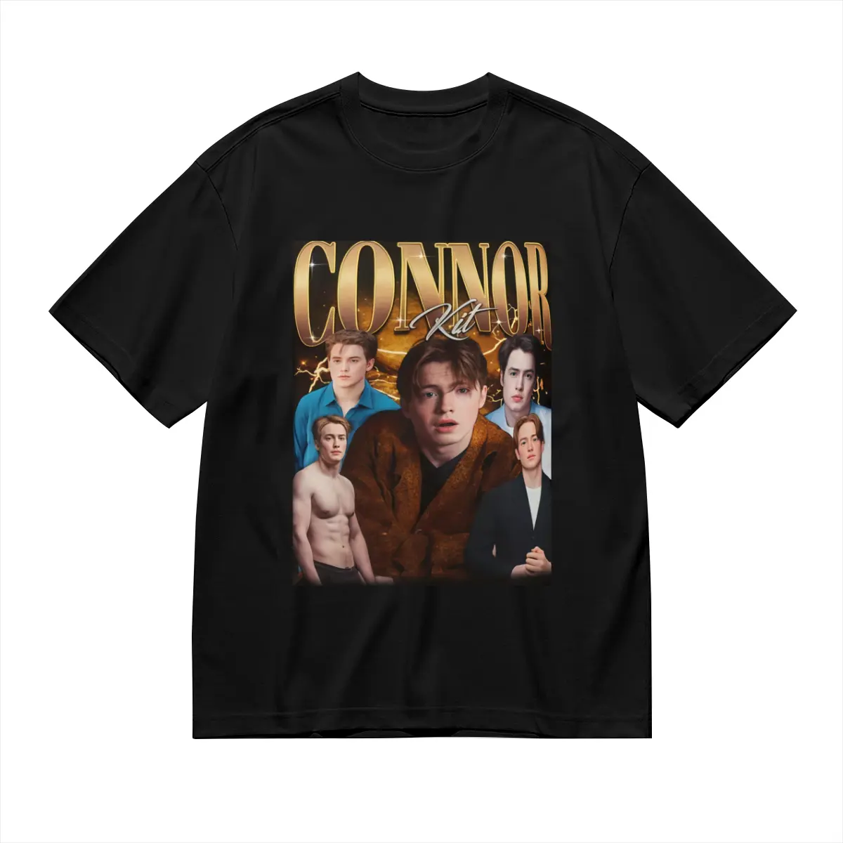 Kit Connor Printed Unisex Crew Neck Casual T-Shirt, Daily Basic Casual Short Sleeve Top Gift