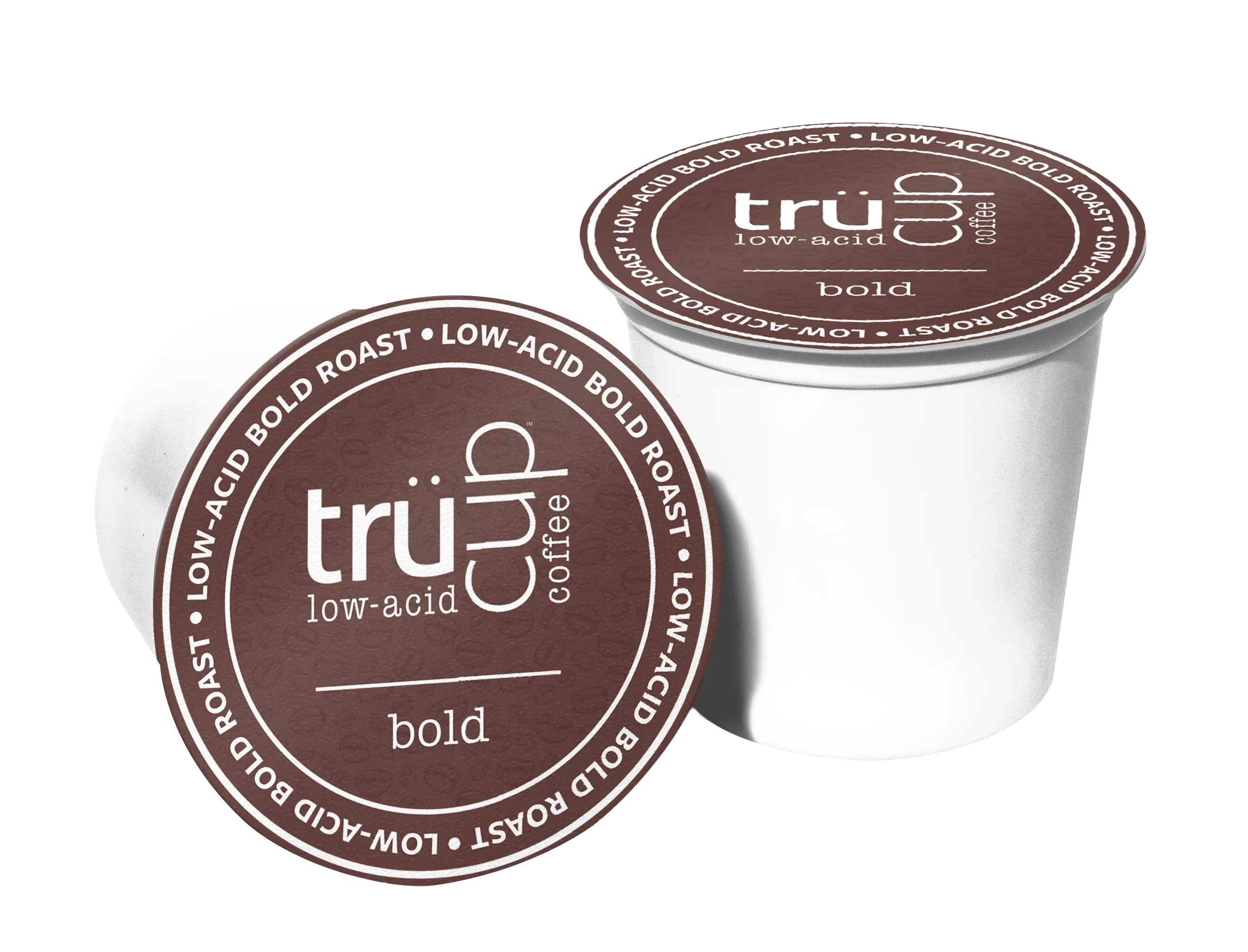 trücup Low Acid Coffee Pods, Bold Roast – 48 Count Single Serve K Cups – Dark Chocolate & Toasted Nut Notes, Stomach Friendly – Keurig Compatible