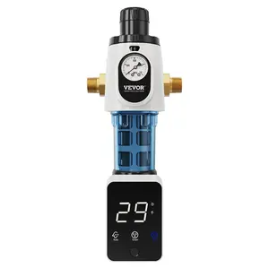 VEVOR Spin Down Filter, 40 Micron Whole House Sediment Filter for Well Water, 3/4" MNPT, 4 T/H High Flow Rate, for Whole House Water Filtration Systems, Well Water Sediment Filter