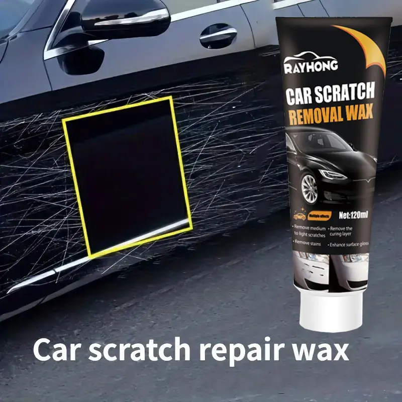 Premium Car Scratch Removal Wax, Scratch Remover, Auto Scratch Repair Paste Kit with Cloth & Sponge, Essential Vehicle Care Tool Set for Car Maintenance