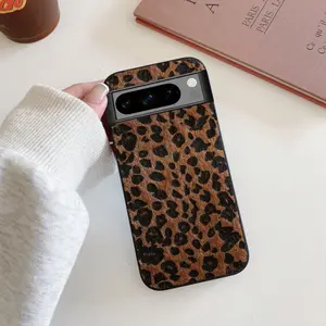 Fashion Retro Leopard Print Plush Textured Phone Case Shockproof for Google Pixel 10 9 Pro XL 6Pro 7Pro 8Pro 10A 7A 8A 9A 6A Protective Cover