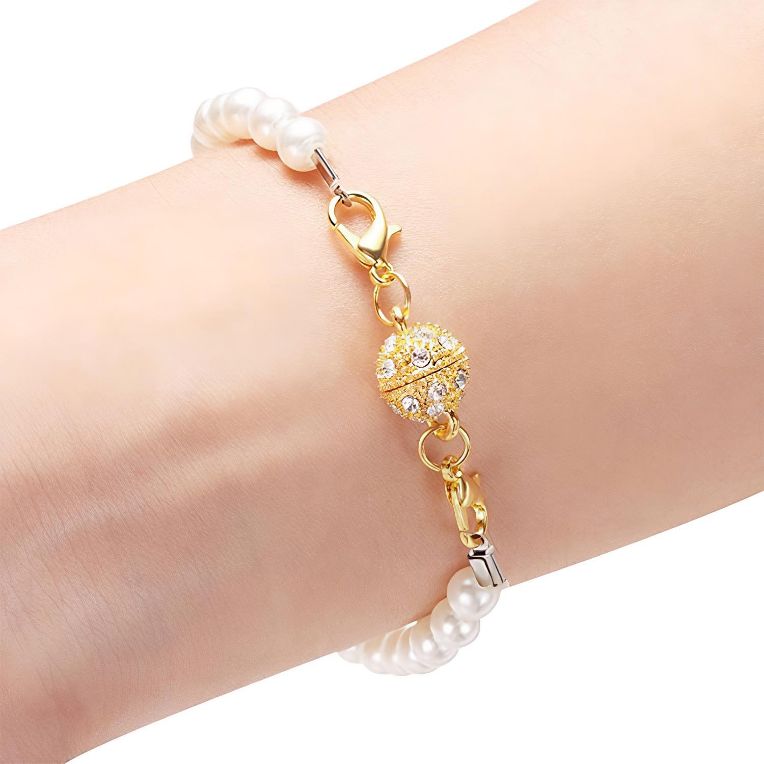 12 PCS Magnetic Necklace Clasps and Closures with Lobster Clasp Gold and Silver Stainless Steel Charm Pendant Gift set for Women Girls Seniors