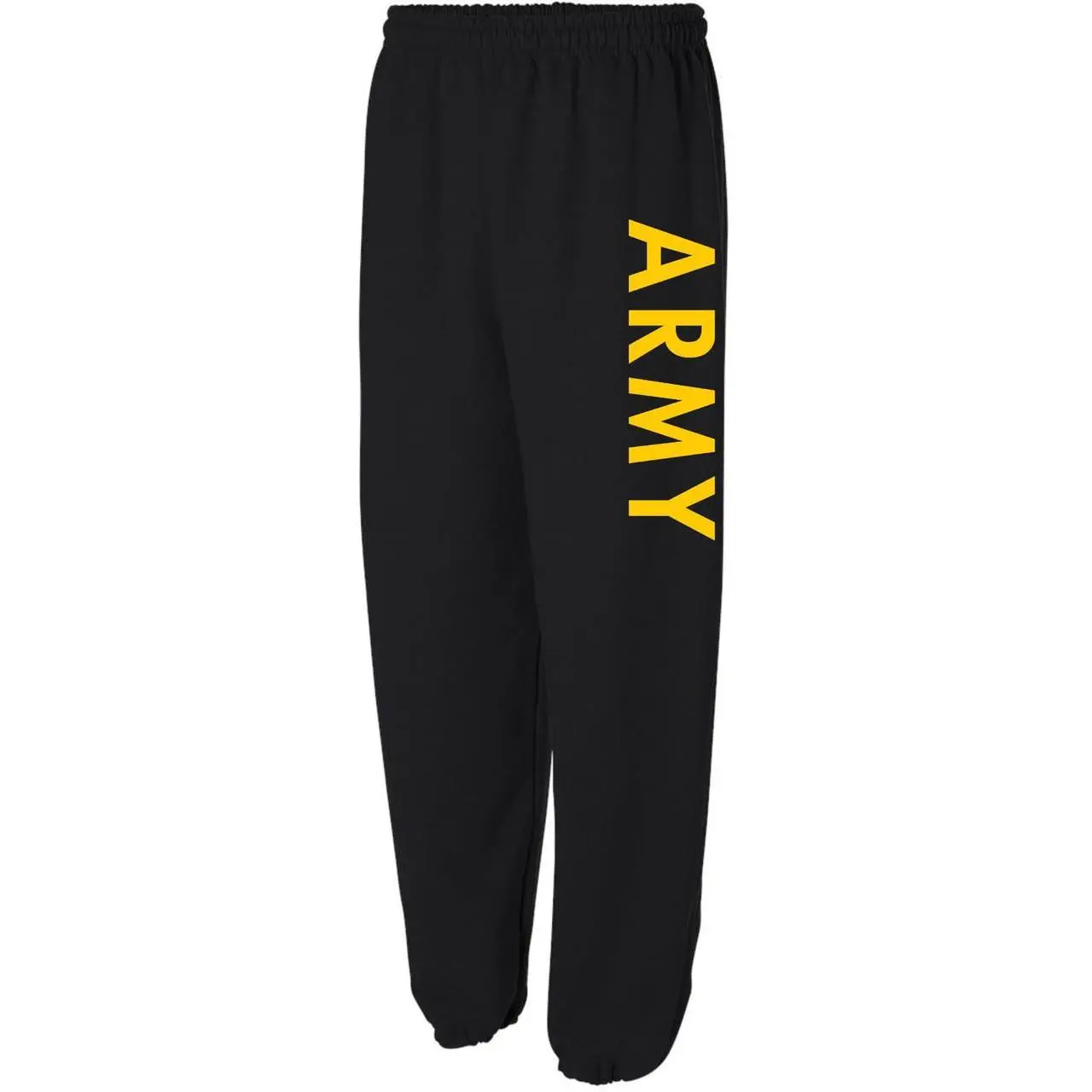 Unisex US Army PT Gear Cotton-Poly Sweatpants, Tracksuit Style Warm Activewear Men's Sports Bottoms for Military Physical Training Workouts (No Pockets), Activewear Men's Sports Sweatpants, Athleisure Men's Sports Sweatpants