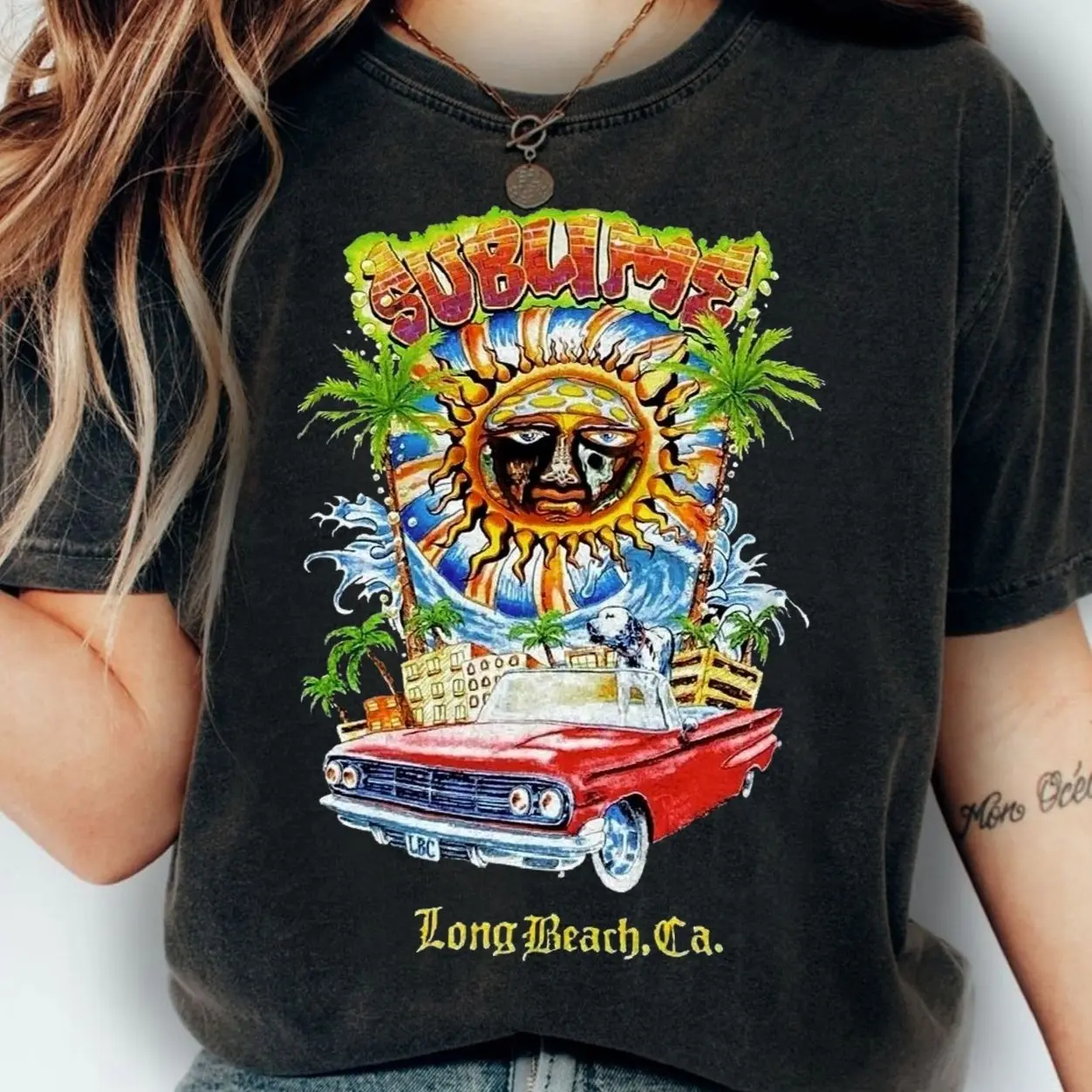 Vintage Sublime Band Aesthetic Boho 80s Shirt, Sublime World Tour 2026 Shirt, Band Shirt, Unisex Vintage Graphic T-Shirt  3