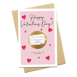 Valentines Scratch Card, Scratch Card, Surprise Gift, Surprise Scratch Card Gift, Personalised Card, Gift For Her
