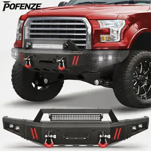 POFENZE-NADIA Front Bumper for Ford F150 2015-2017 Perfect Fit Easy Install Sleek Design Durable Protection tiktokshopspringglowup Car Accessories Truck  Kit