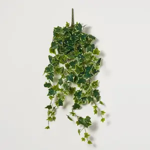Hanging Variegated Ivy Leaf Foliage All Seasons Greenery Bush Spray - 31"