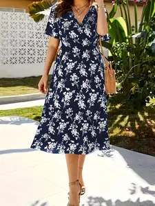 Women's Casual Dress, Elegant Long Sleeve A-Line Maxi Dress, Summer Fashion, Comfortable & Stylish Design, Perfect for Daily Wear