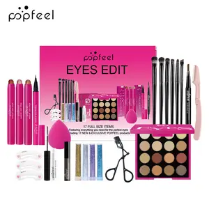 POPFEEL Gift Cosmetics Set | Makeup Palette with Brushes, Pink Tones, Ideal for New Year Surprises and Mother's Day Gifts.
