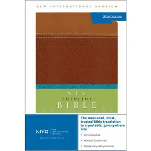 USED-NIV Thinline Bible, Italian Duo-Tone, Tan/Dark Tan by Italian Duo-Tone (Unknown)