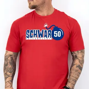 SCHWARBOMB #50, Philadelphia Baseball T-Shirt