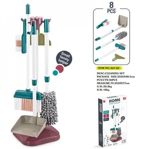 Realistic Cleaning Toys for Kids | Pretend Play Housework Set | Realistic Broom and Cleaning Tool Set
