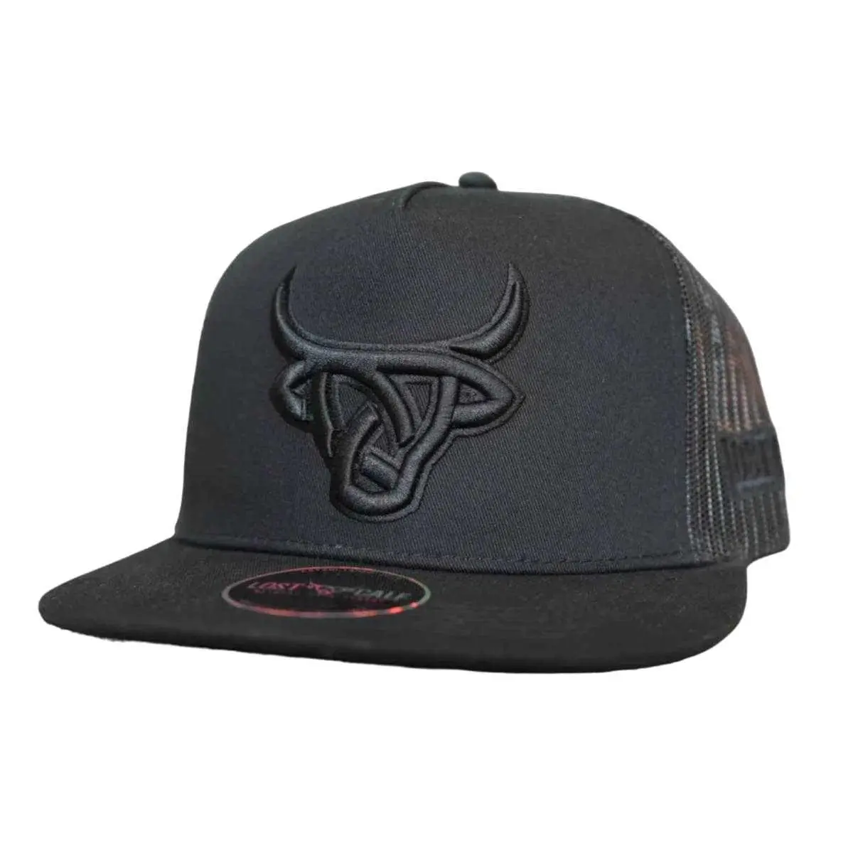 Lost Calf Unisex Cuervo Flat Black Mesh Back Snapback Hats