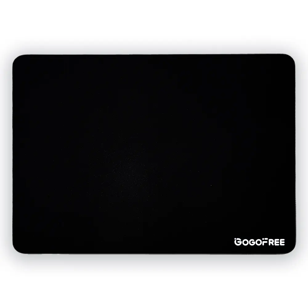 GOGOFREE Premium Tempered Glass Gaming Mouse Pad - Square, Ultra-Smooth Precision Glide Surface, Anti-Slip Base, Durable, Easy-to-Clean Hard Mousepad for Gamers, PC Accessories
