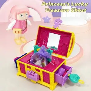 Surprise Treasure Chest Key&Lock Plastic Treasure Chest Assorted Fun Prizes for Kids,Mini Treasure Box Toys for Classroom Storage Box for Toys and Jewelry  toy chest treasure chest treasure chest for kids girls treasure box treasure chest for kids prizes