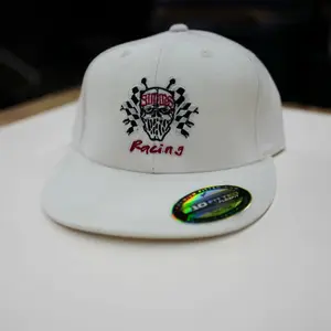SIMMS Racing Skull Hat #021 Sturgis-Hat -White