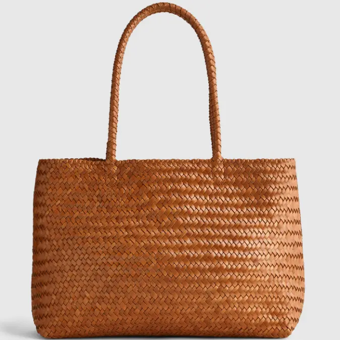 Madewell Signature Woven Tote Genuine Leather Large Everyday Shoulder Bag
