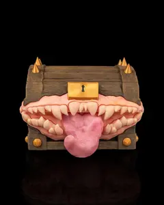 Greedy Chest Monster Deck Box – 3D Printed Card Storage with Fangs & Tongue | Fantasy TCG Box for Magic, Pokémon & Yu-Gi-Oh!
