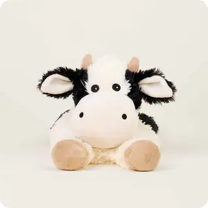 Warmies Laying Down Cow Warmies - Microwavable Plush Toy Scented with French Lavender for Soothing Comfort and Relief