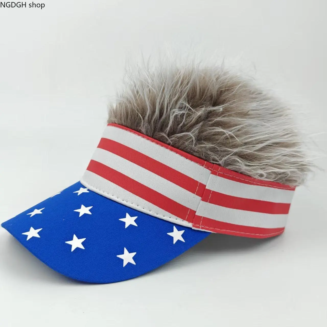 American Flag Wig Hat Celebrate 250 Years of American Heritage in Style! Adjustable for All Sizes – Perfect for Independence Day, American Vibes for Holiday Celebrations