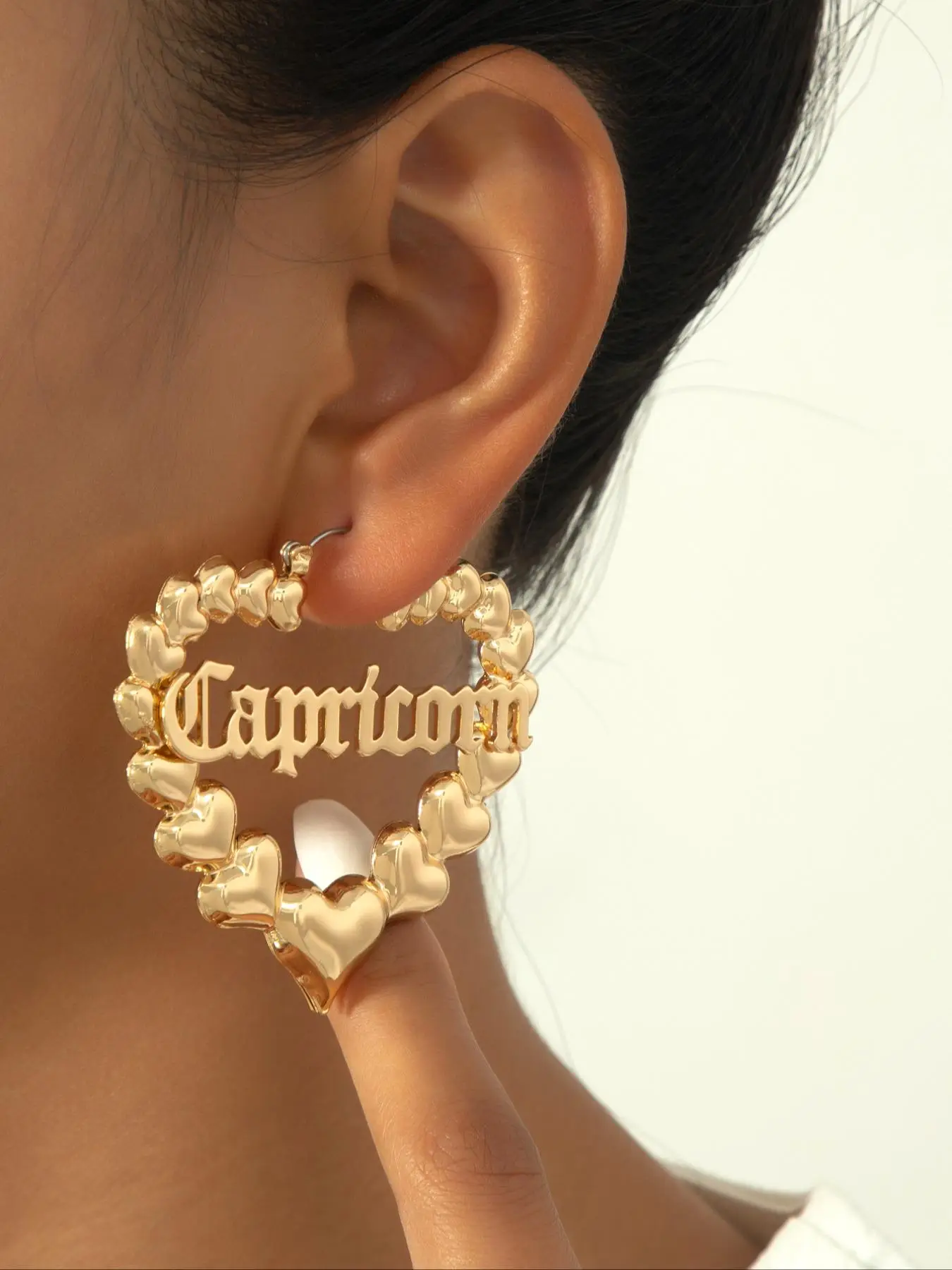 Fashionable Heart Design Constellation Dangle Earrings, Fashion Large Jewelry for Party, Daily Clothing Decor, Trendy All-match & Exquisite Jewelry fo