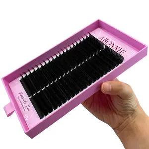Abonnie Custom Logo Individual Eyelash Extensions Supplies Matte Lash Tray Silk Cashmere Extension Lash Extension 2 Boxed-packed