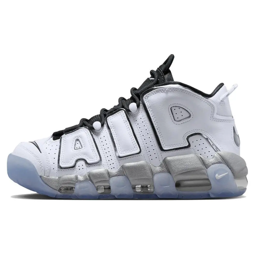 Nike Air More Uptempo Se White Chrome Retro Mid Top Basketball Shoes Unisex DV7408-100