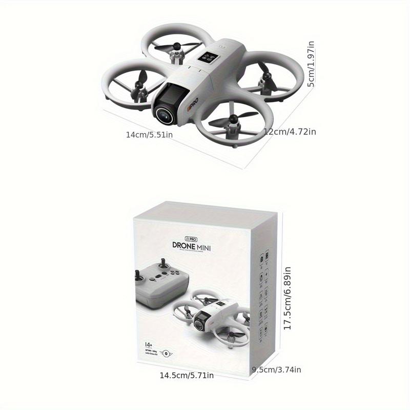 i1 PRO 480p Drone with Dual Cameras 180° Rotation Obstacle Avoidance Optical Flow Positioning 360° Roll Gyroscope One-Key Calibration Take-off Landing Functions