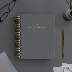 2025-26 Mini Daily Planner: Charcoal Bookcloth