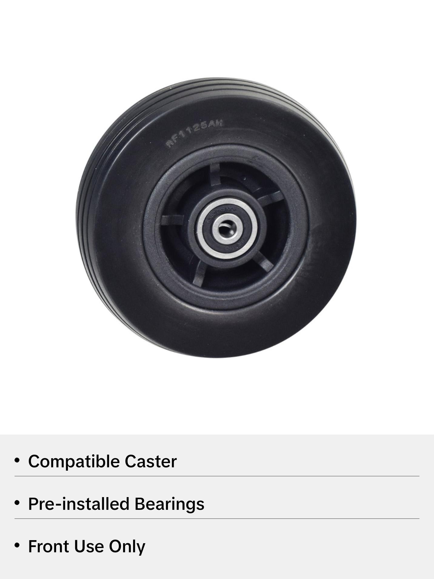 5"x1.75" Caster Wheel for Jazzy EVO 613 & Quantum Q6 Edge 3 Stretto Power Chairs (WHL140383)