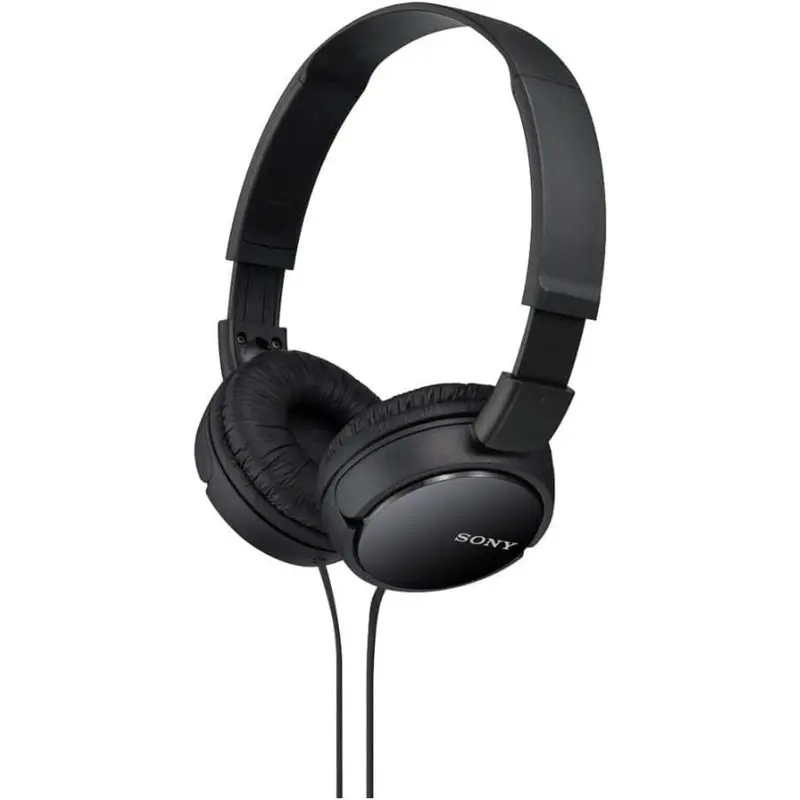 Sony ZX Series Wired On-Ear Headphones, Black