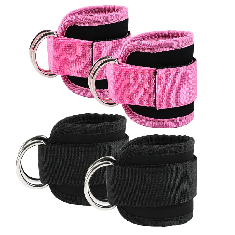 Ankle Strap for Cable Machines and Resistance Bands, 2counts Work Out Cuff Attachment for Home & Gym, Glute Workouts - Kickbacks, Leg Extensions Stretching Gear