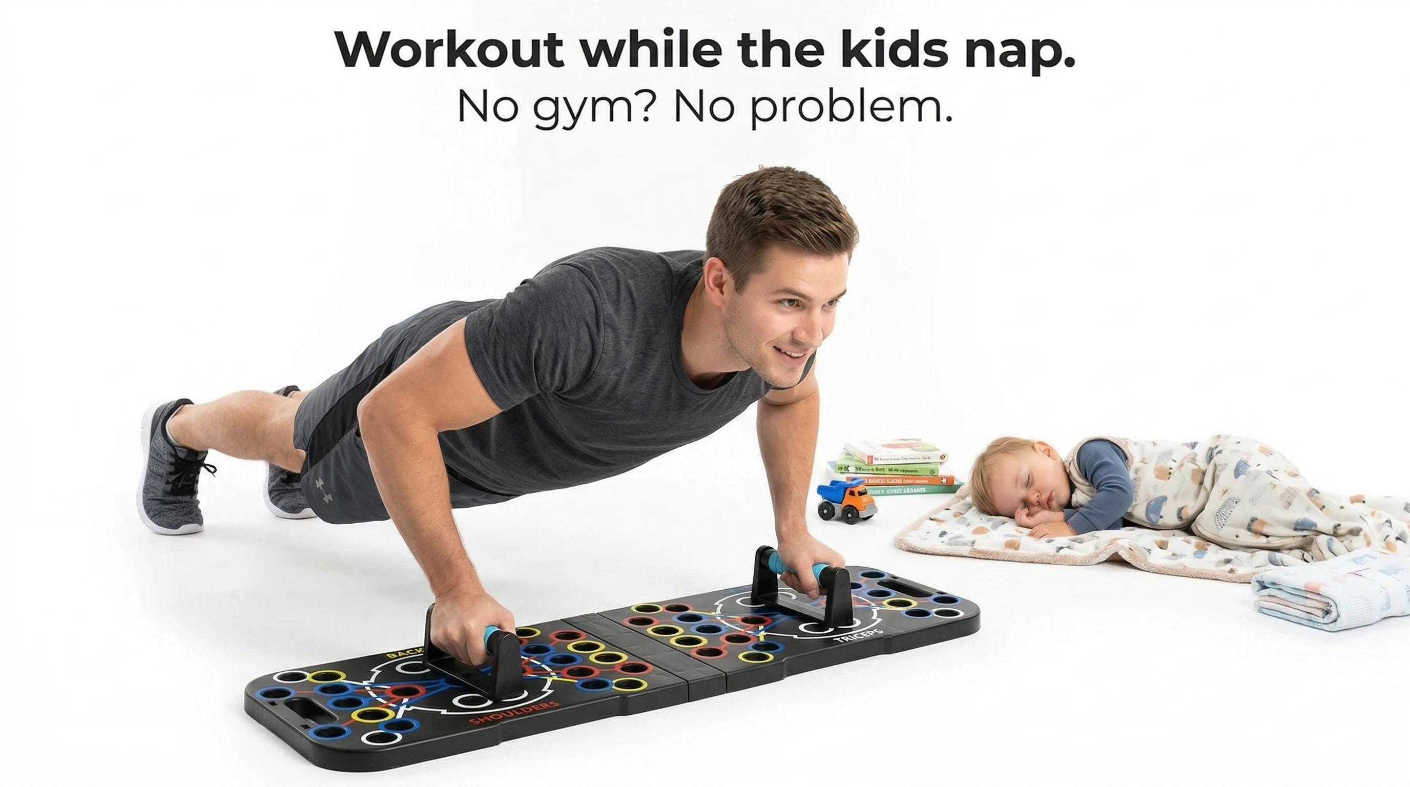 Color-Coded Push Up Board, Multi-Angle Home Gym Equipment for Chest Shoulder Arms, Portable Fitness Tool for Men Women