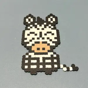 Cute zebra perler bead sprite